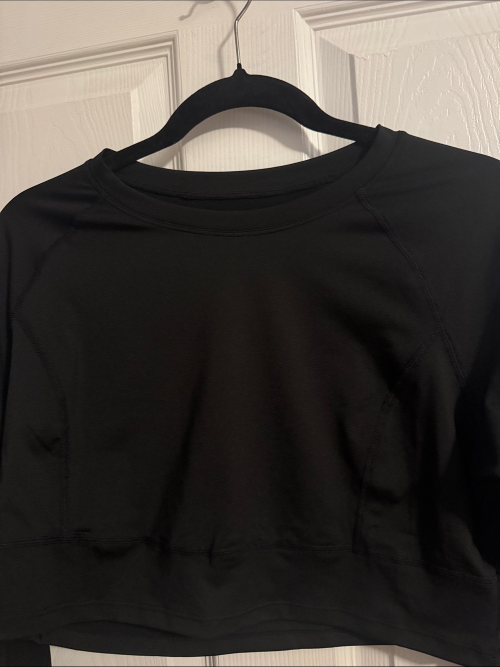 HALARA Black Cropped Long Sleeve Top - Picture 2 of 4